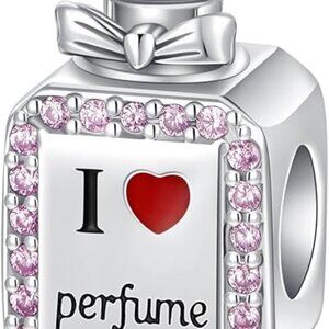Perfume Bottle Heart Charm